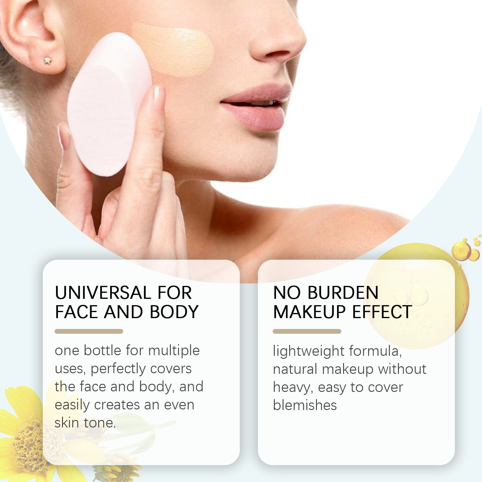 Eprolo Zephoco Creme Concealer with light, moisturizing formula for brightening and long-lasting coverage on skin.
