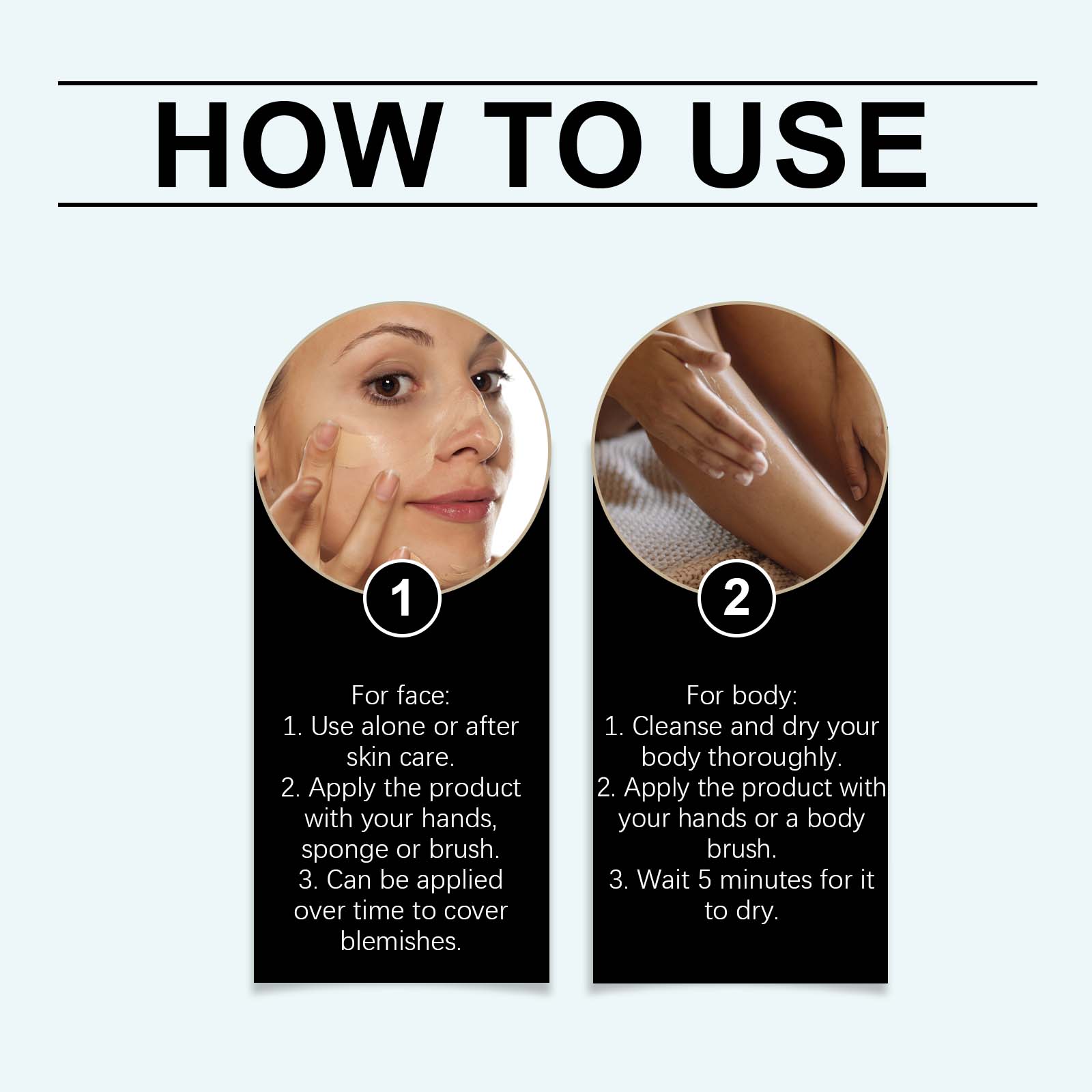 eprolo Zephoco long duration concealer for dark skin, sheer matte natural finish, anti-rub daily makeup in a sleek tube