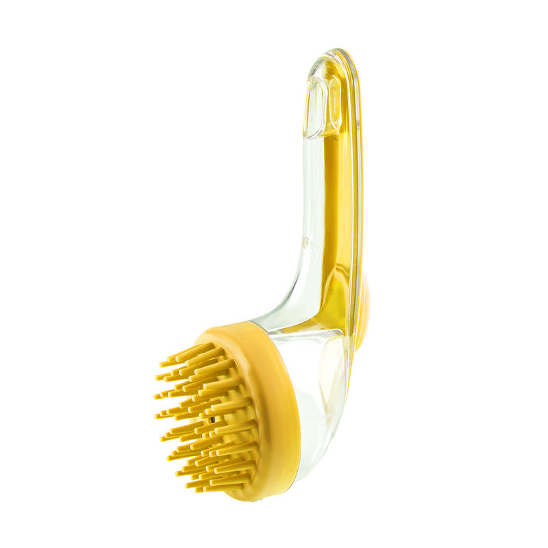 Eprolo long-handled shower brush with hair comb and massage head for scalp cleaning and hair care.