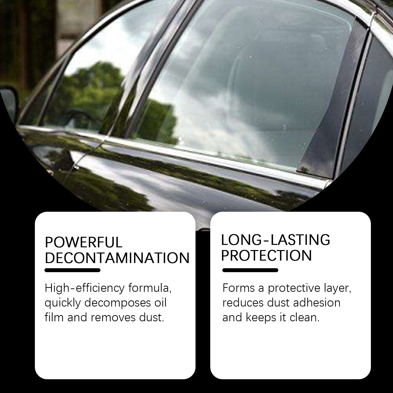 eprolo car glass polishing powder for window cleaning, decontamination, waterproofing, and rain-resistant glass cleaning.