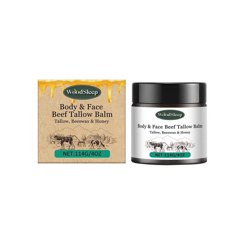 Eprolo WoodSleep Butter Fed moisturizer with tender skin and hydration, featuring a creamy body lotion texture.