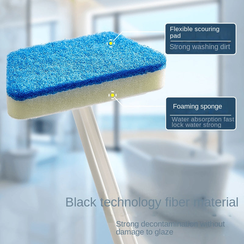 Eprolo detachable long-handle sponge cleaning scrub brush showing a durable handle and soft scrubbing surface for kitchen cleaning.