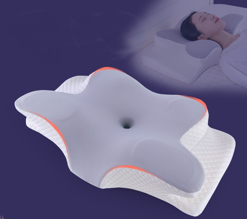 eprolo ergonomic cervical pillow with contour design, memory foam, orthopedic support, odorless for neck pain relief while sleeping