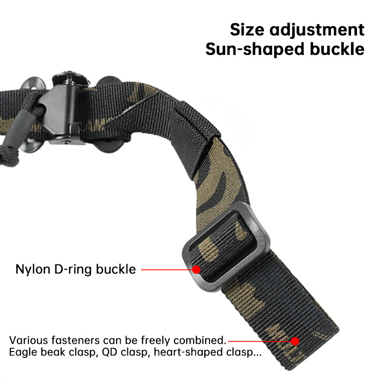 Eprolo QD Tactical Rifle Sling with adjustable nylon 2-point strap and quick detach buckle for M4, AK, and hunting rifles