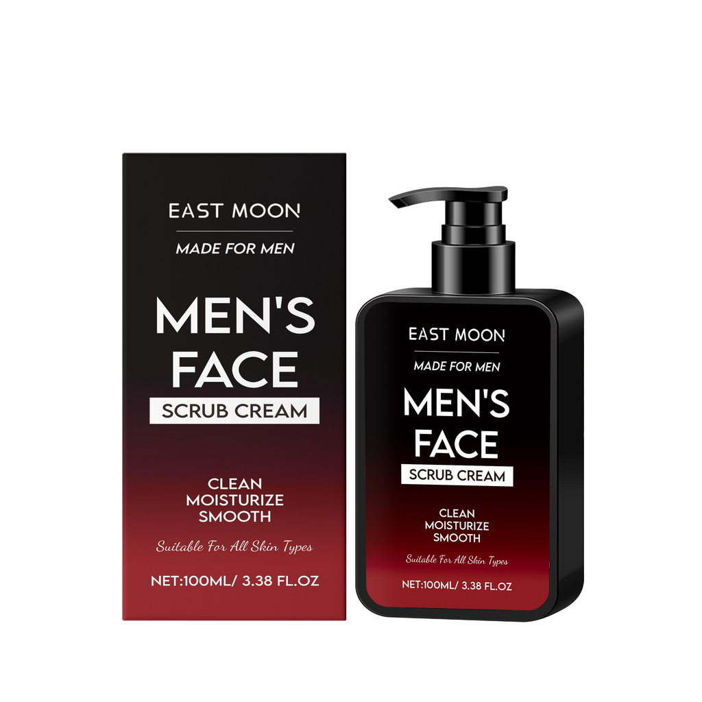 East Moon men's oil control scrub by eprolo, showing the gentle facial scrub with moisturizing and refreshing texture.