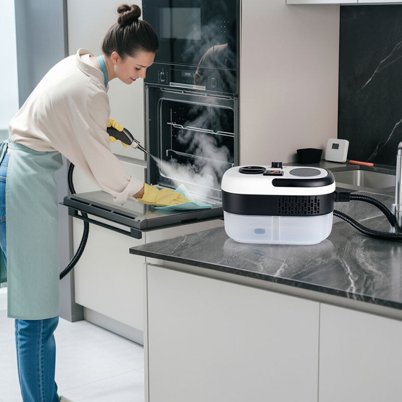 Eprolo portable AC steam cleaner with high-temperature steam for kitchen grease, glass, range hoods, and home appliance disinfection