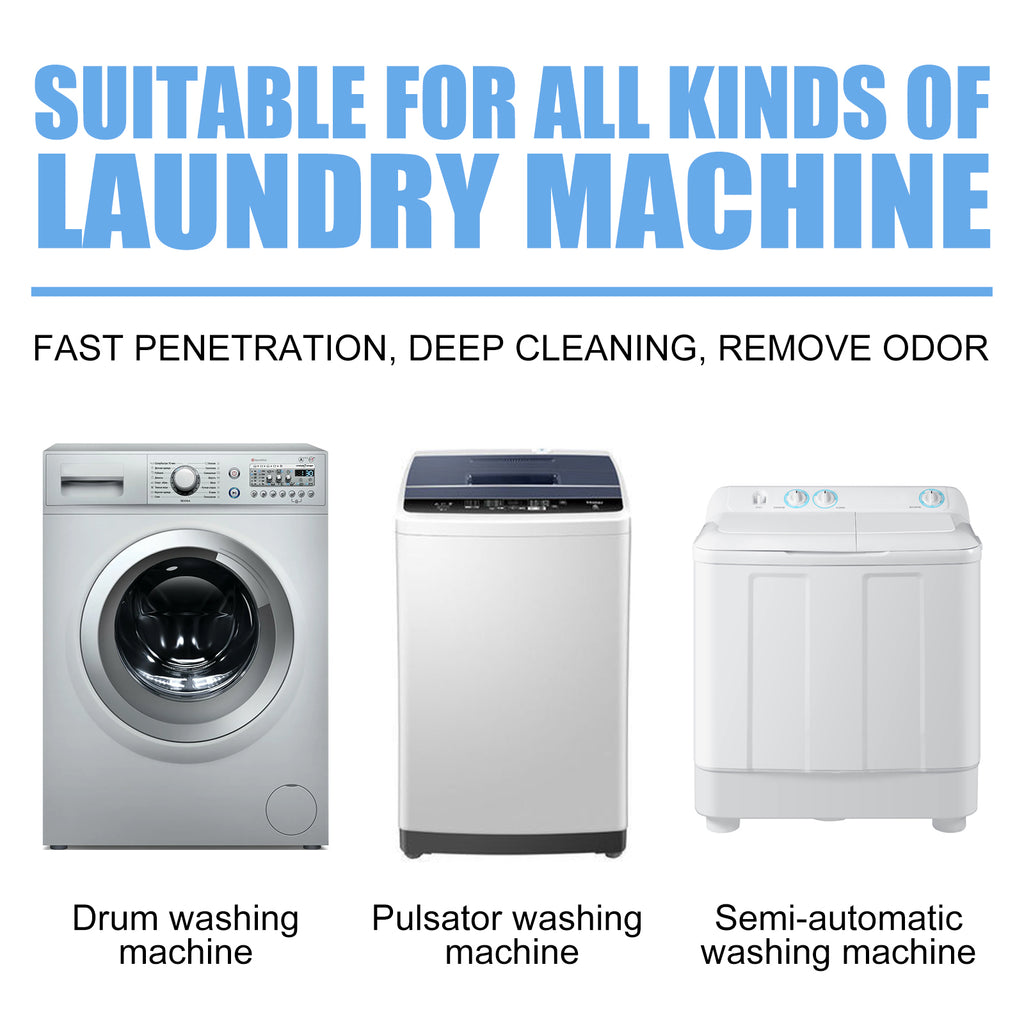 Eprolo washing machine cleaning tablets for automatic drum cleaning, dirt and odor removal inside a washing machine.