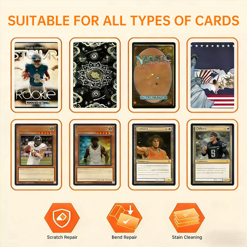eprolo acrylic card flattener kit with precision support tools for warping or bending trading cards, essential card protection accessories