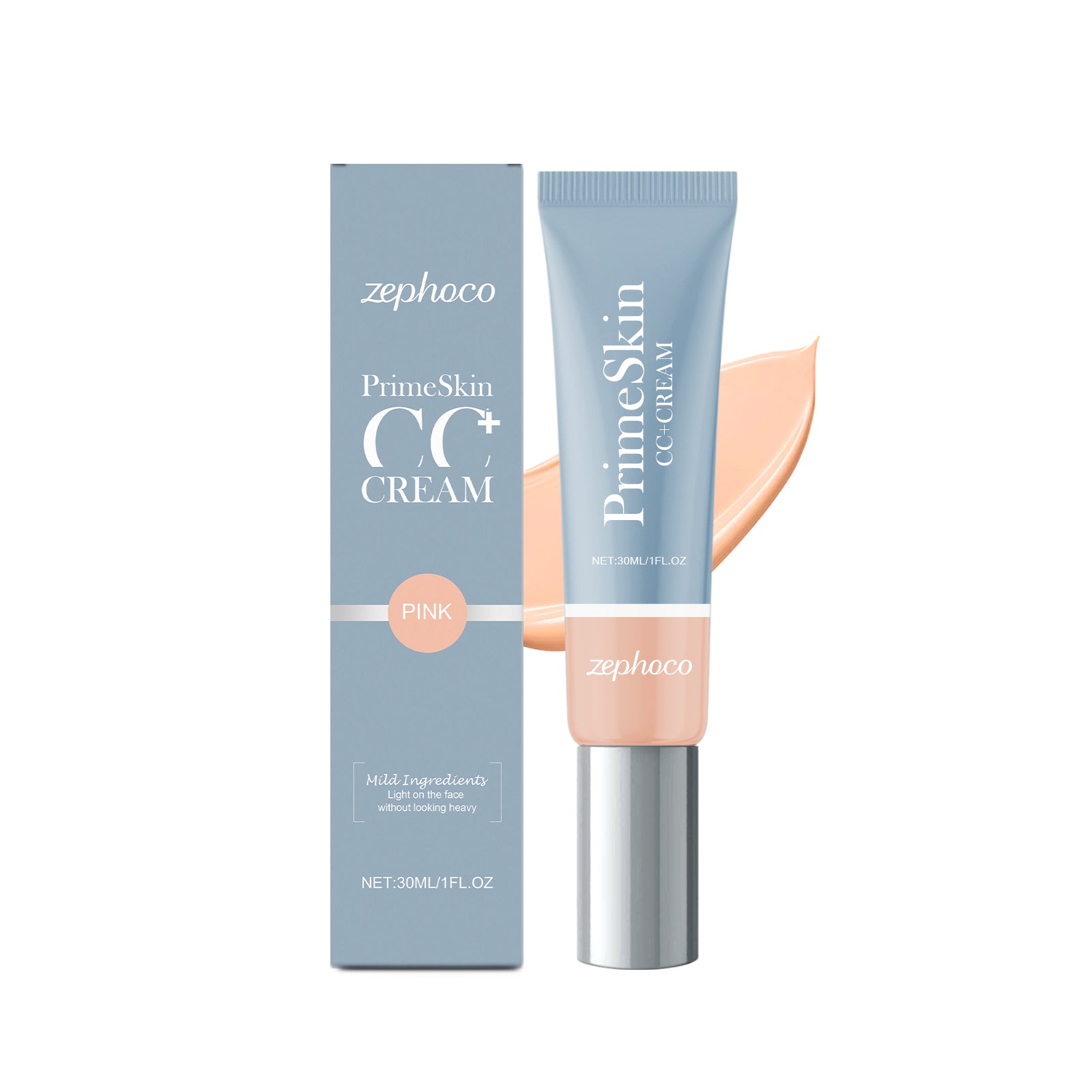 eprolo Zephoco Nourishing Light Liquid Foundation series with hydrating, brightening, and non-sticking powder for natural makeup.