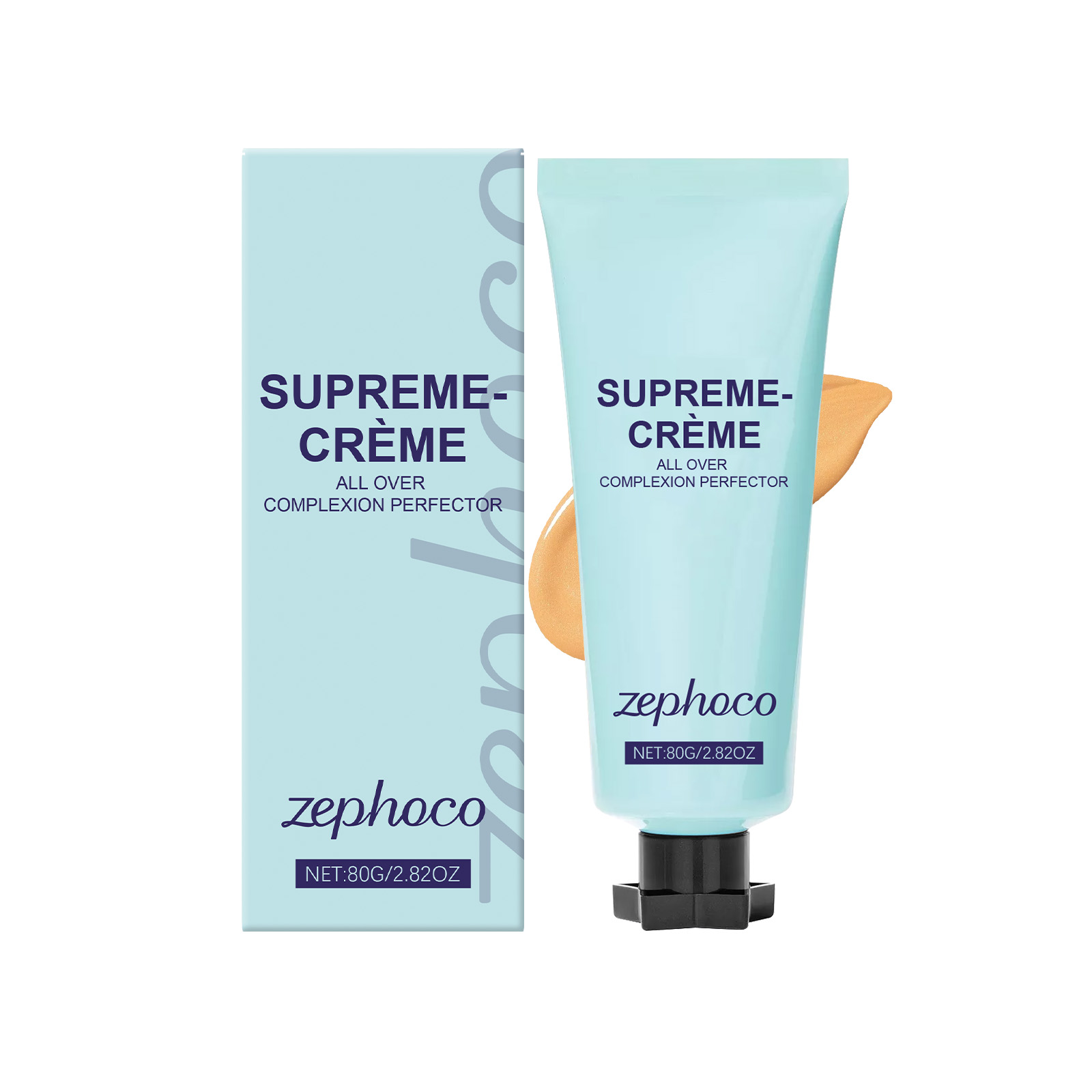 eprolo Zephoco medium skin long-lasting concealer with moisturizing matte finish for light, oil, and dry skin types, shown in image.
