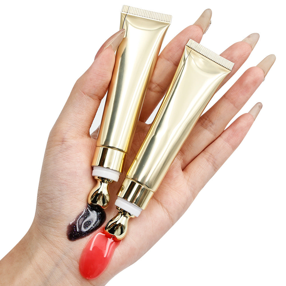 Eprolo Squeeze Tube Plumping Lip Oil with tinted, moisturizing formula in 15ml tube, enhancing lip shine and fullness