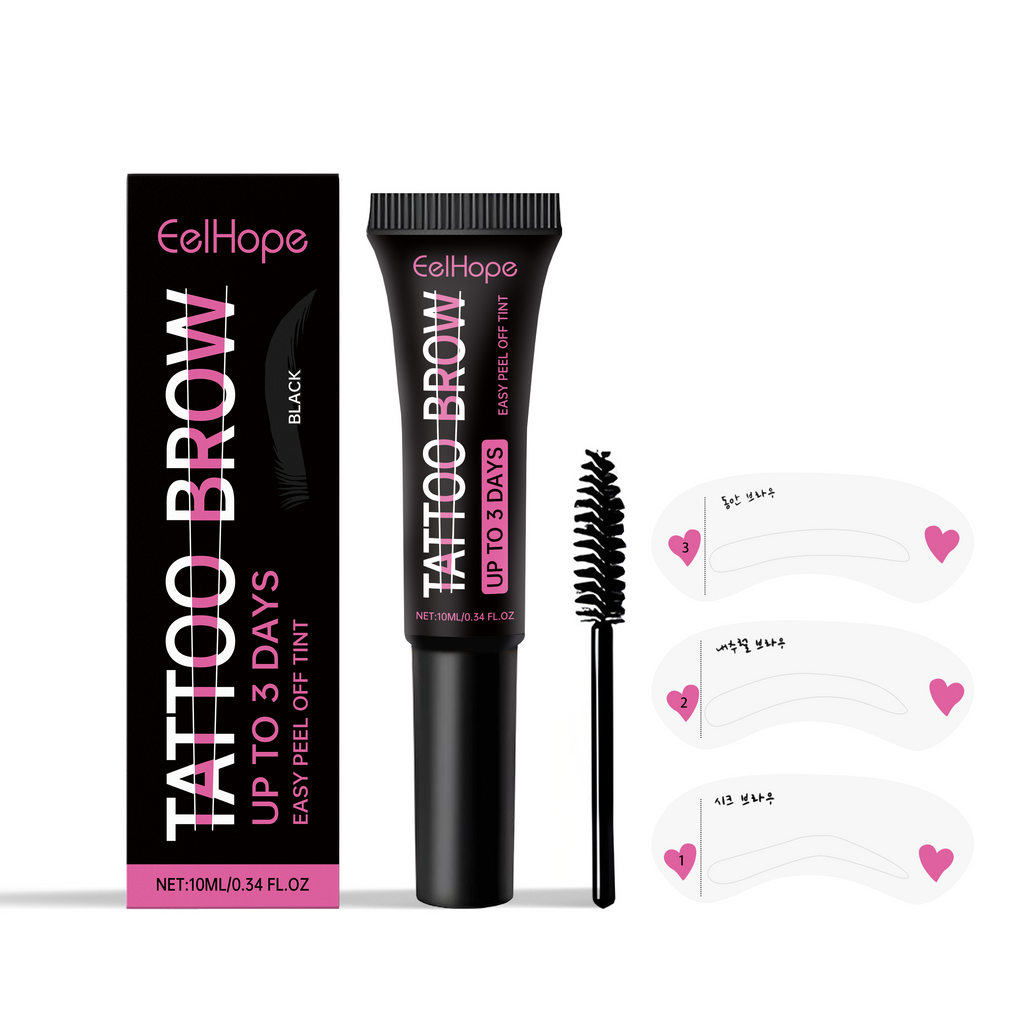 Eelhope eyebrow gel by eprolo, long-lasting natural color, moisturizing and nourishing eyebrow care with a clear applicator brush.