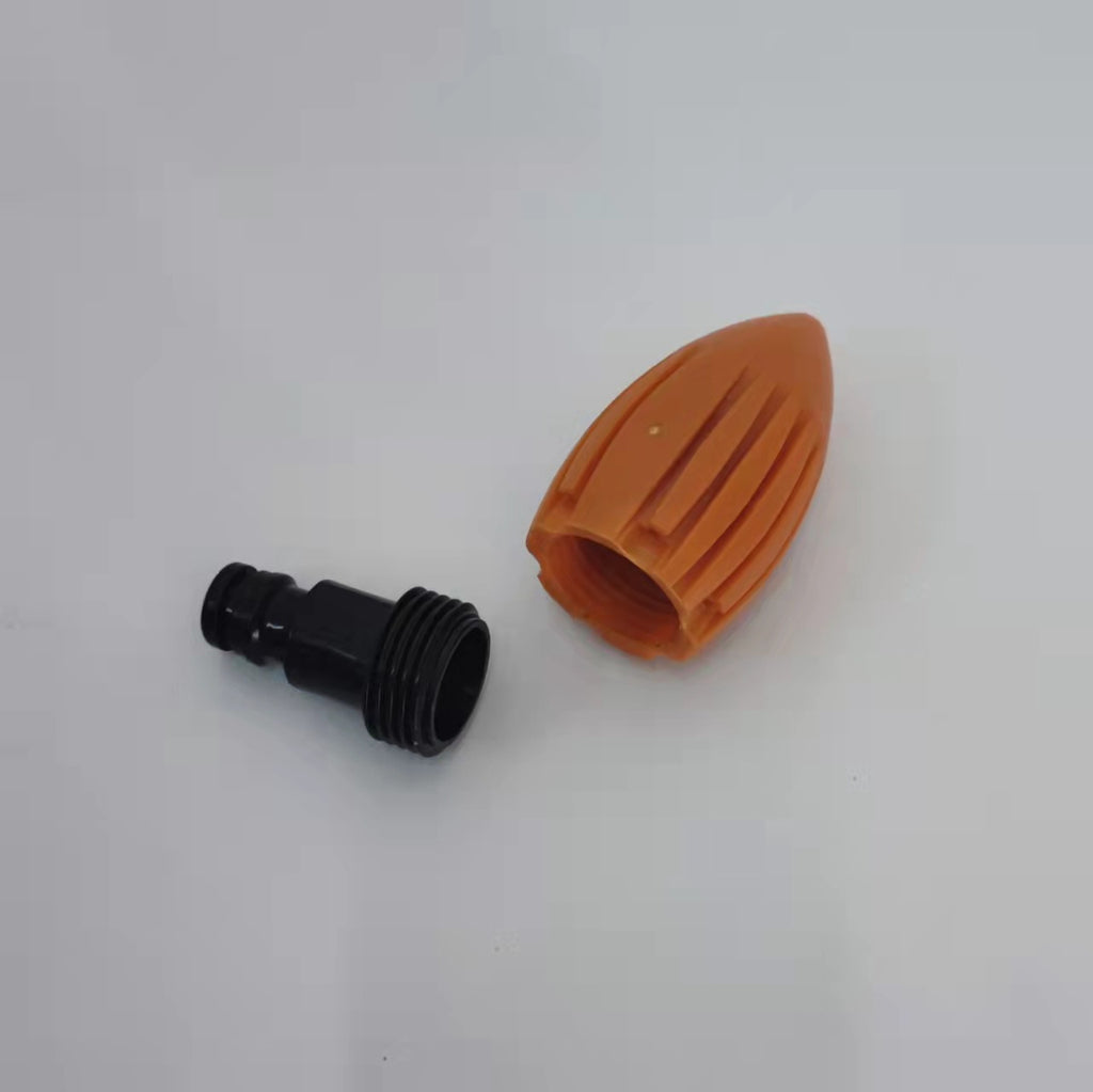 eprolo water rocket gutter cleaning tool with flushing machine for sewer and gutter cleaning in a residential setting