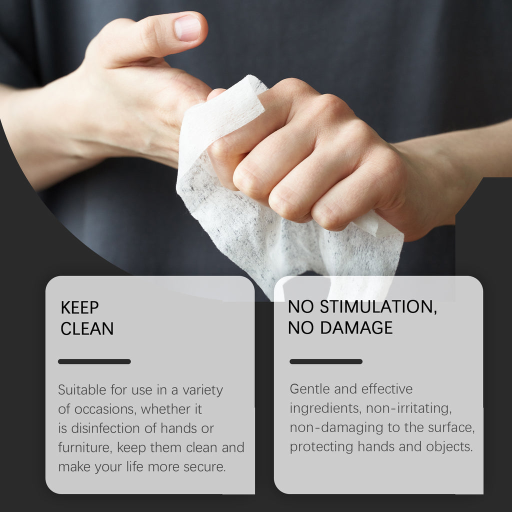 eprolo household multi-purpose cleaning wipes for daily decontamination and easy portability, ideal for quick surface cleaning