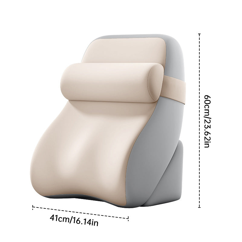 Eprolo large memory foam reading pillow with adjustable backrest for gaming, TV, work, and relaxation, shown in a cozy setting.