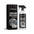 eprolo car rust cleaning agent for decontamination and scaling, shown in the image with a spray bottle and rust removal application