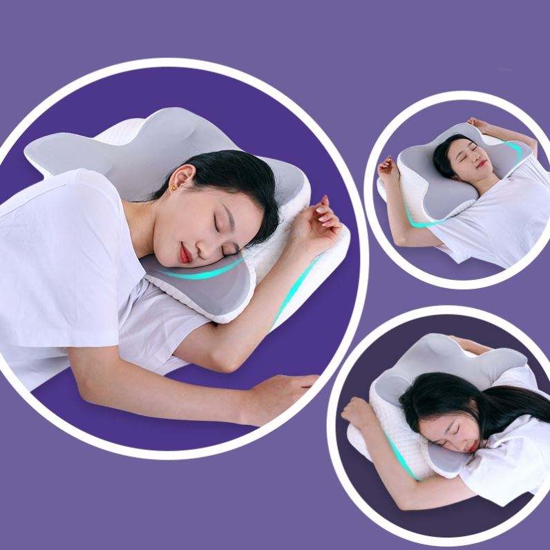 Eprolo ergonomic cervical pillow with memory foam, contour design, orthopedic support, and odorless material for neck pain relief.