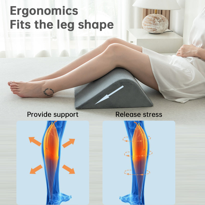 eprolo foam wedge pillow set for leg elevation and back support, ideal for sleeping, bedridden care, and pregnancy comfort