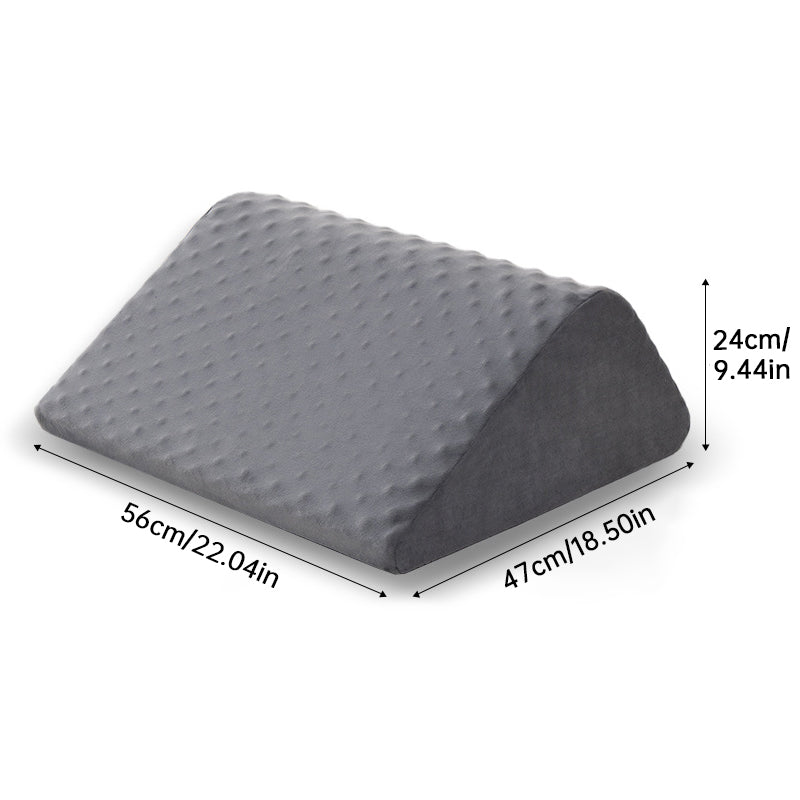 eprolo foam wedge pillow set for leg elevation and back support, ideal for sleeping, bedridden care, and pregnancy comfort