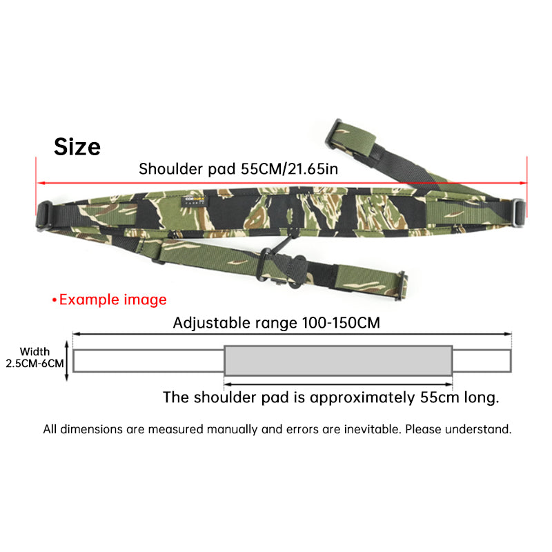 Eprolo QD Tactical rifle sling, 2-point adjustable nylon airgun strap with quick detach for M4, AK, and hunting rifles
