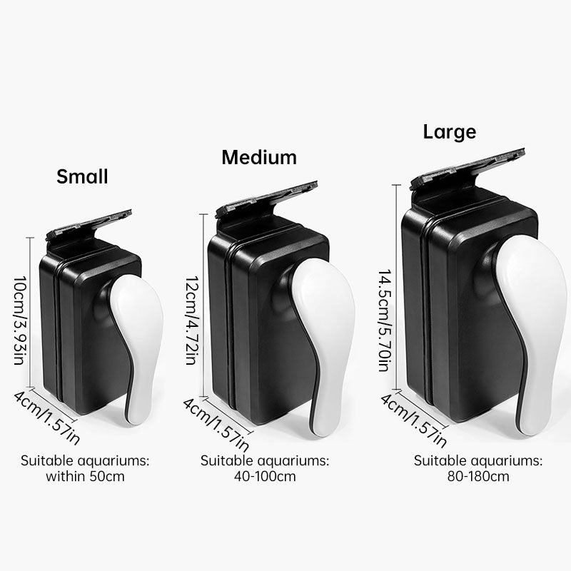 eprolo magnetic aquarium cleaner with floating algae scraper brush and non-slip handle for small to large fish tanks