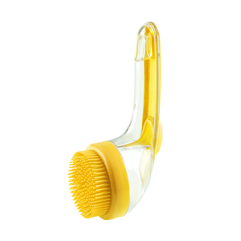 Eprolo long-handled shower brush with hair comb and massage head for scalp cleansing and hair care.