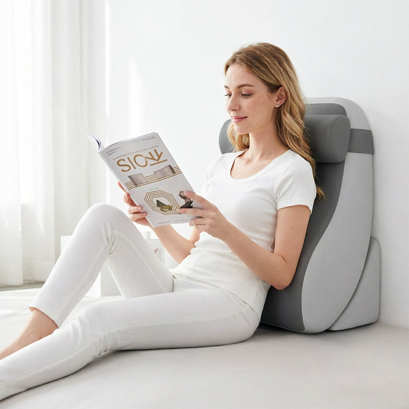 Large eprolo memory foam reading pillow with adjustable backrest for gaming, TV, work, and relaxation support.