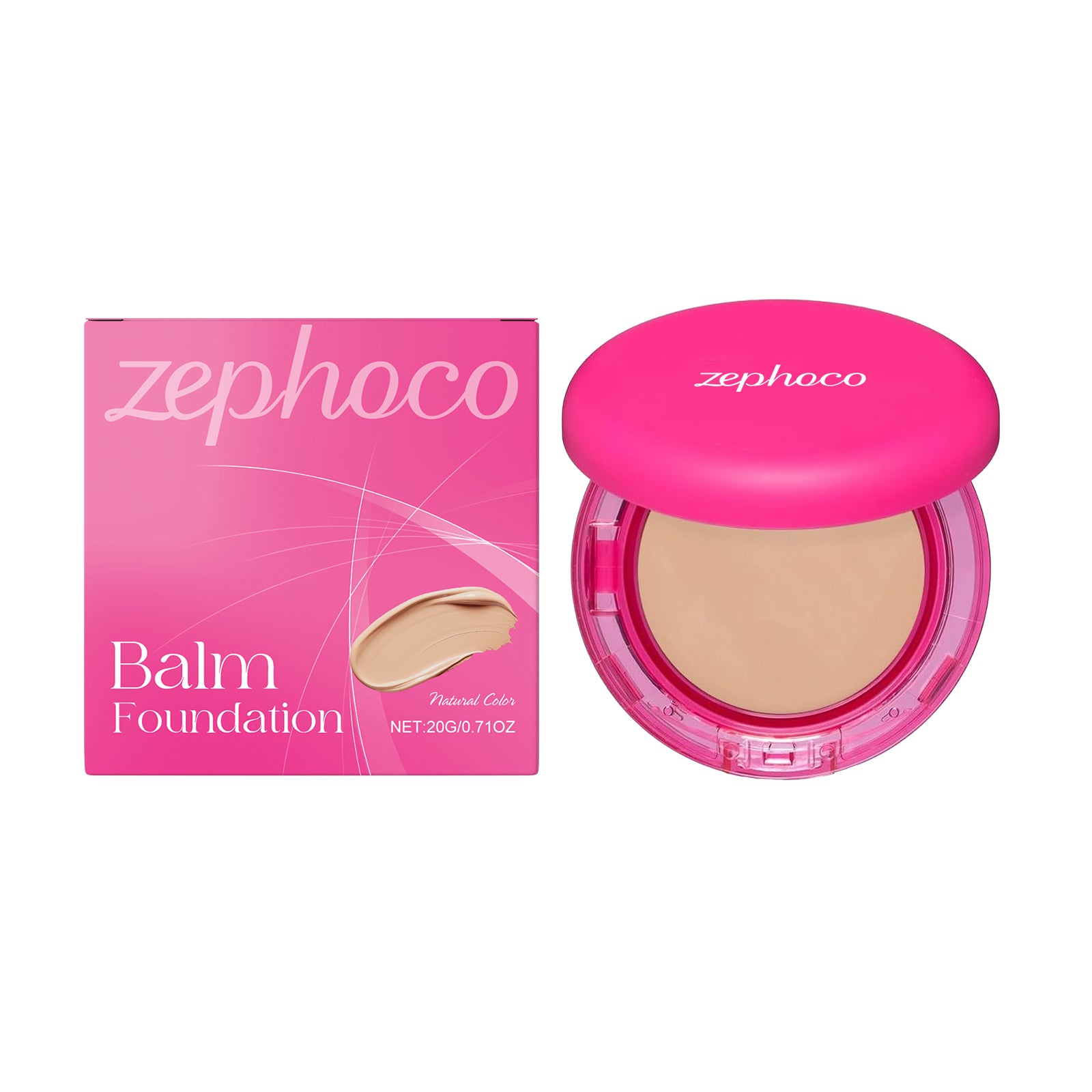 Eprolo Zephoco Moisturizing Foundation in Light shade, smooth liquid foundation for dry skin and concealer with a clear oil formula