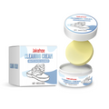 eprolo shoe decontamination cleaning cream used on sneakers, showing a close-up of the cream's texture for stain removal and gentle cleaning