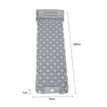 Eprolo ultralight inflatable sleeping pad with pillow, 1-2 person camping mattress, shown fully inflated outdoors for camping comfort