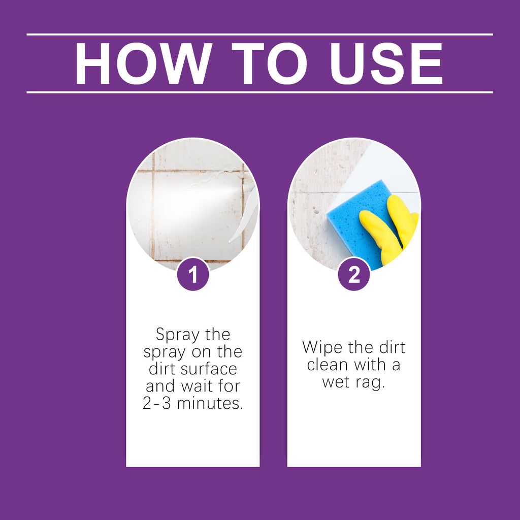 eprolo multi-purpose cleaning spray for kitchen, bathroom, and glass surfaces, effective grease and grime remover