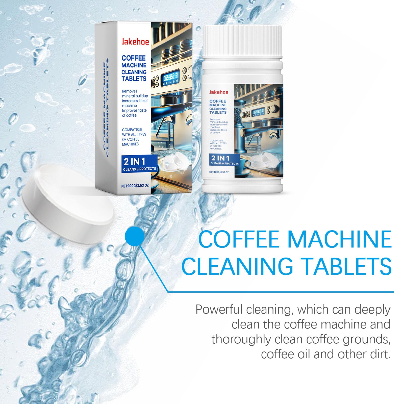 eprolo coffee machine cleaning sheet for stain and scale removal, designed for renovating and maintaining coffee machine cleanliness