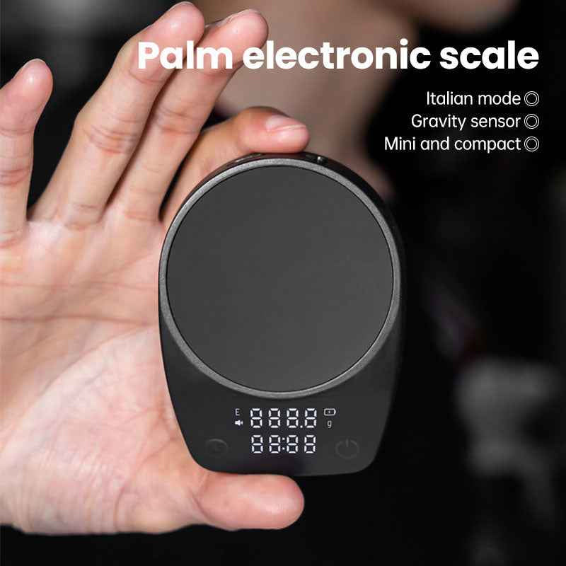 eprolo lightweight digital coffee dosing cup with rechargeable LED display, ideal for precise espresso weighing