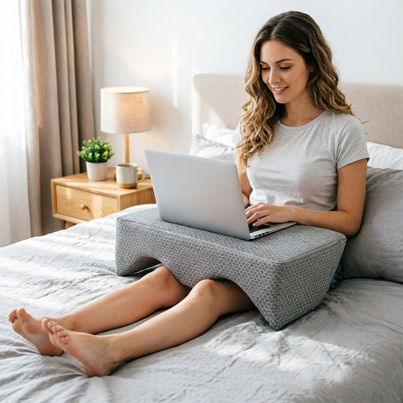 eprolo foam wedge pillow set for leg elevation and back support, ideal for sleeping, pregnancy, or bedridden care.