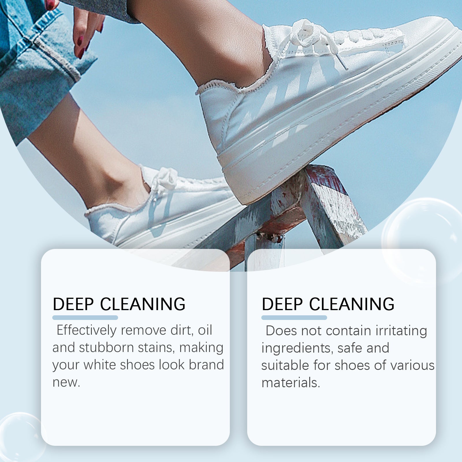 eprolo shoe decontamination cleaning cream for gentle stain removal and multi-functional shoe cleaning, effective for various shoe types