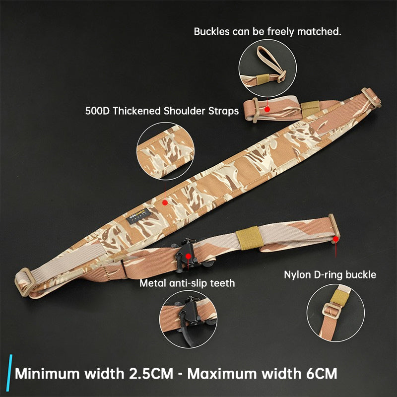 Eprolo QD Tactical Rifle Sling with adjustable nylon straps and quick detach buckles for M4, AK, or hunting rifles.