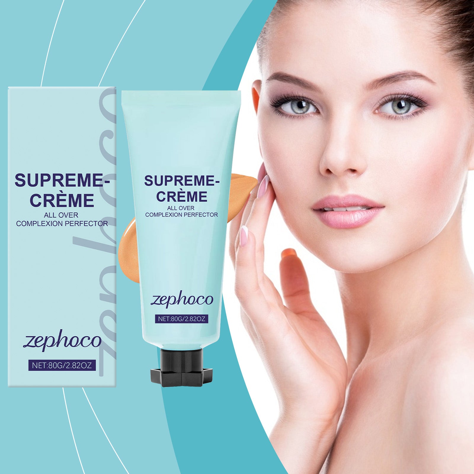 Eprolo Zephoco medium skin long-lasting concealer with moisturizing matte finish for light to dry skin, natural skin tone coverage