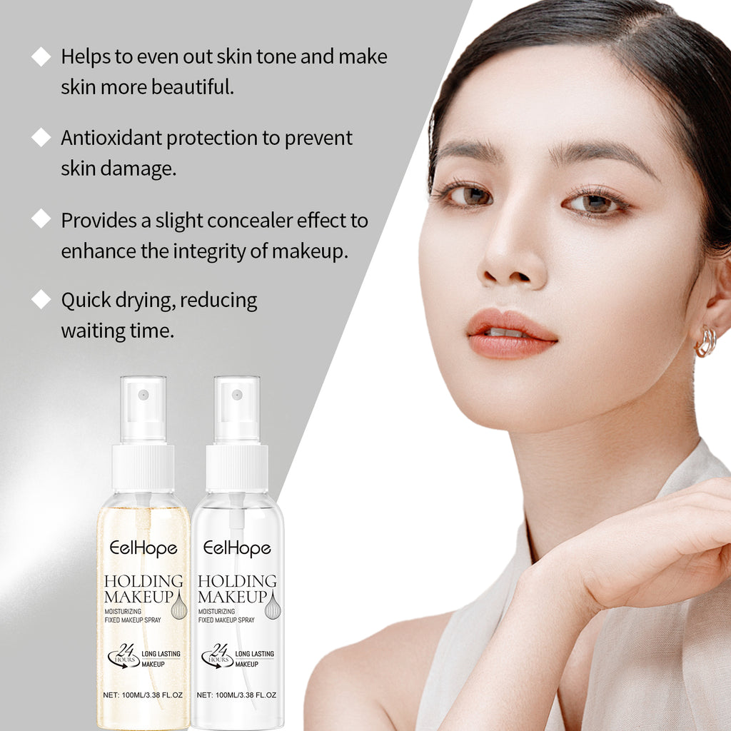 Eelhope natural light setting spray by eprolo, hydrating and refreshing makeup setting spray with clear, long-lasting hold image