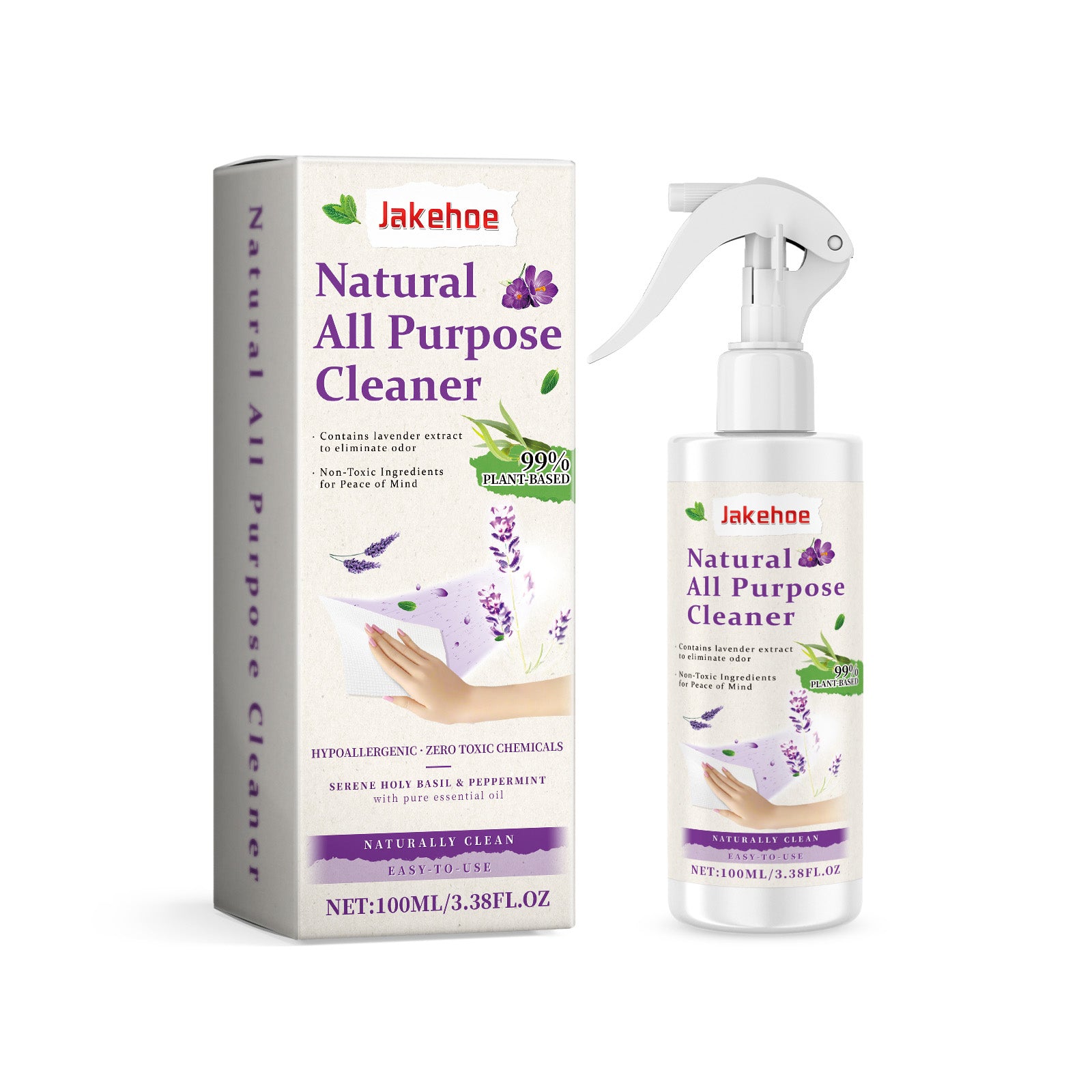 eprolo multi-purpose cleaning spray for kitchen, bathroom, and glass surfaces, effective grease and grime remover