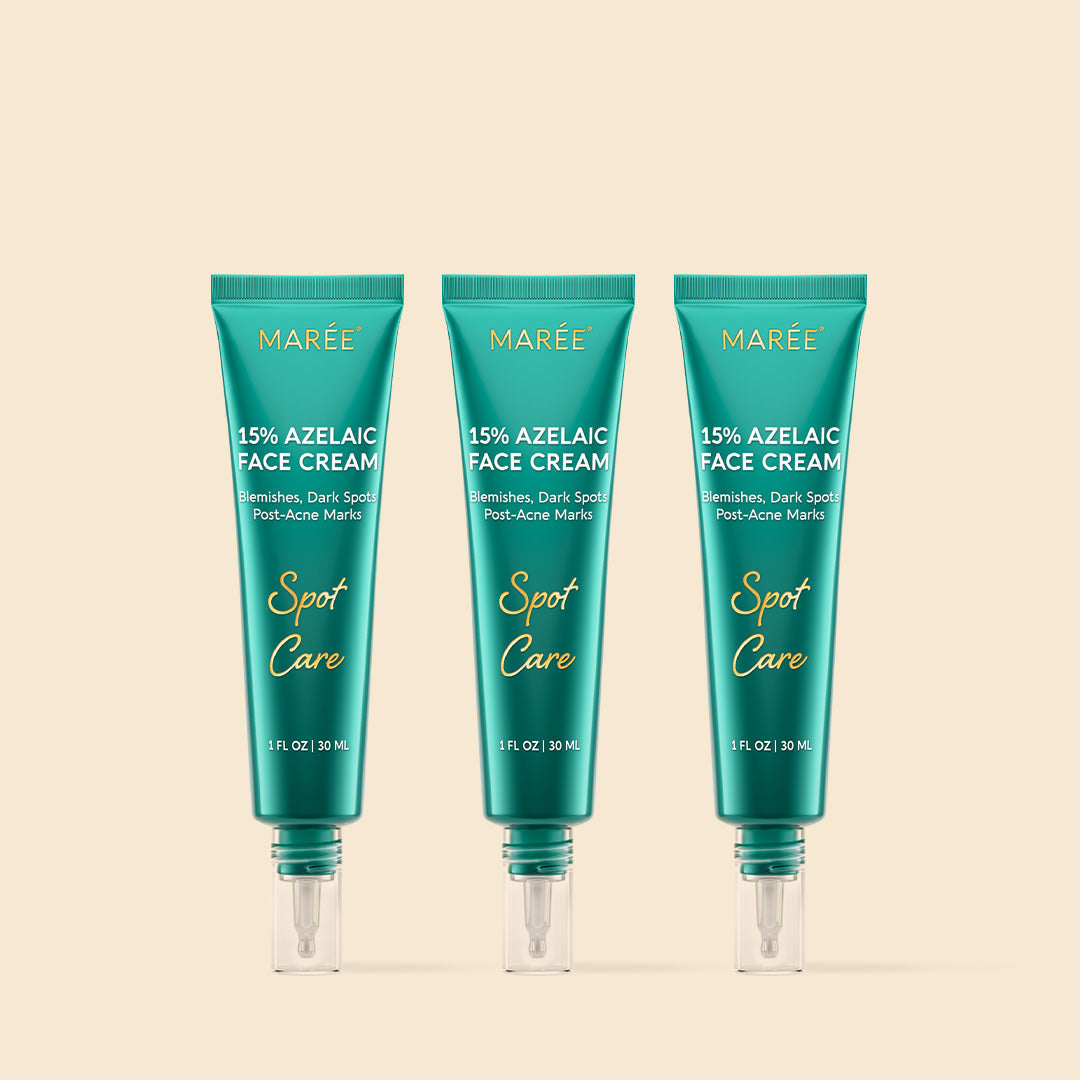 Maree Azelaic Acid Cream for sensitive skin, featuring a tube of the skincare product on a white background.