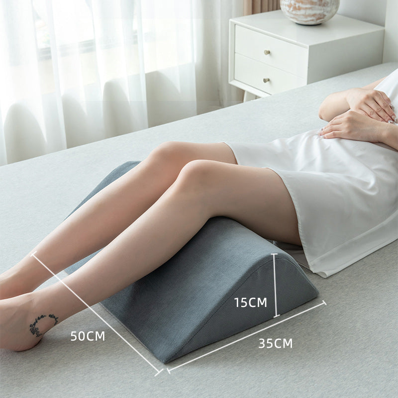 eprolo foam wedge pillow set for leg elevation and back support, ideal for sleeping, bedridden care, and pregnancy comfort.