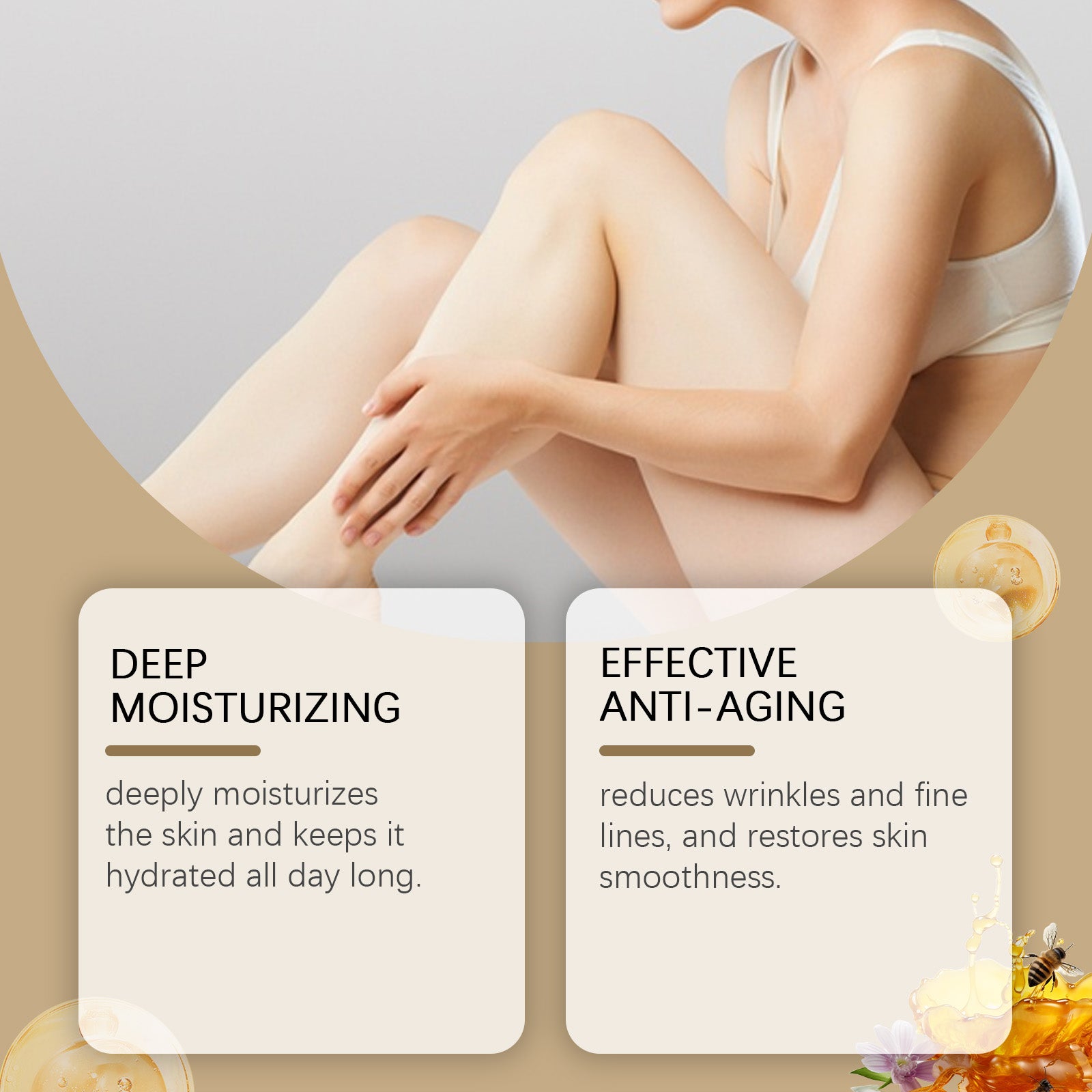 eprolo WoodSleep Butter Fed Moisturizer for tender skin, showing a creamy body lotion in a jar with natural wood accents