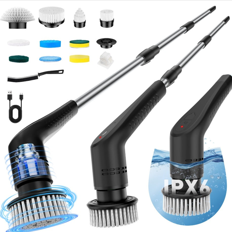 eprolo electric cleaning brush 9-in-1 extendable multi-functional household floor and kitchen cleaning tool in use