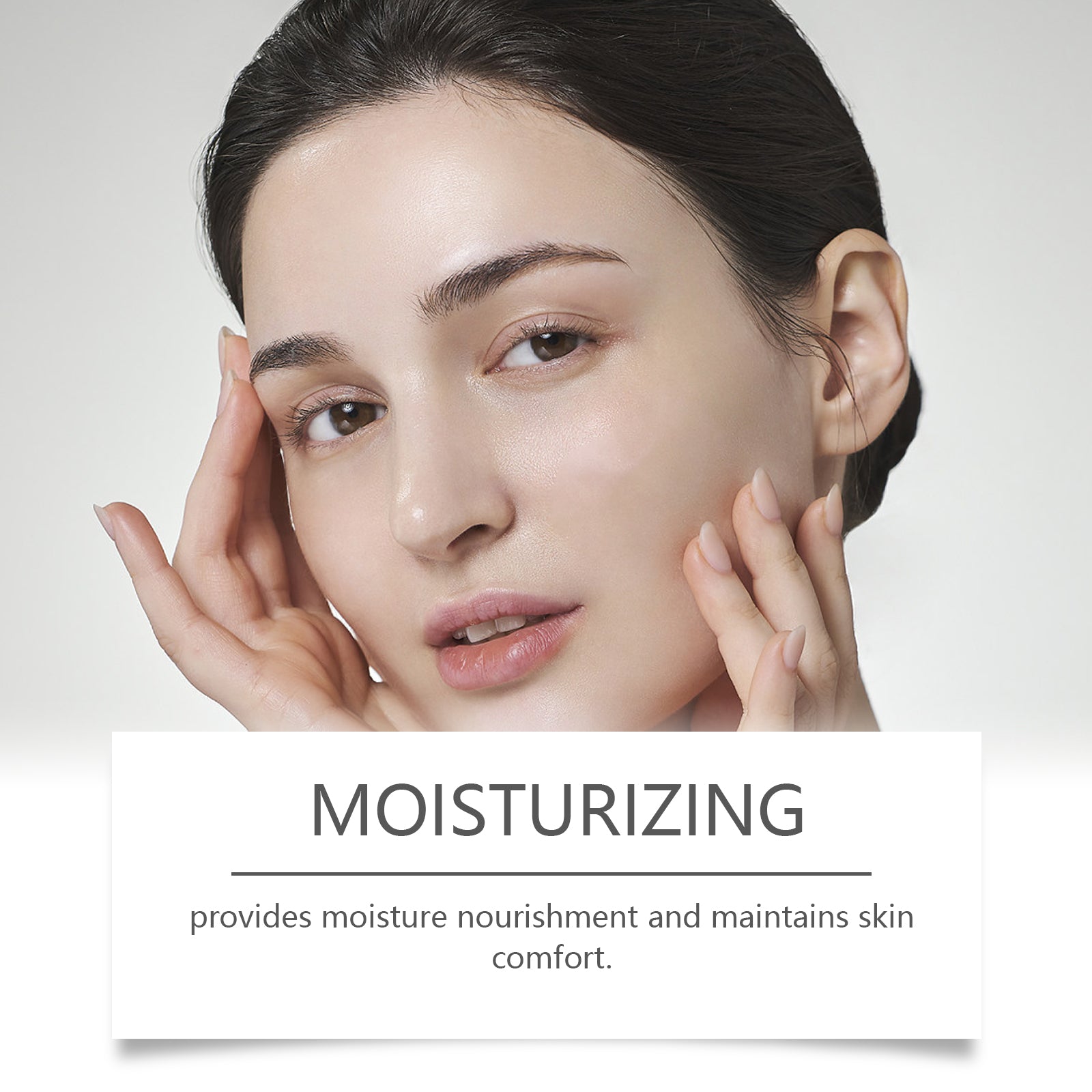 Eprolo Hoygi moisturizing protection spray bottle with transparent liquid, designed for oil control and long-lasting matte finish.