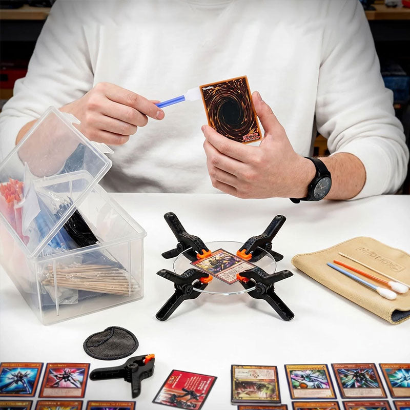 eprolo acrylic card flattener kit with precision support tools for warping or bending trading cards, ideal for card protection.