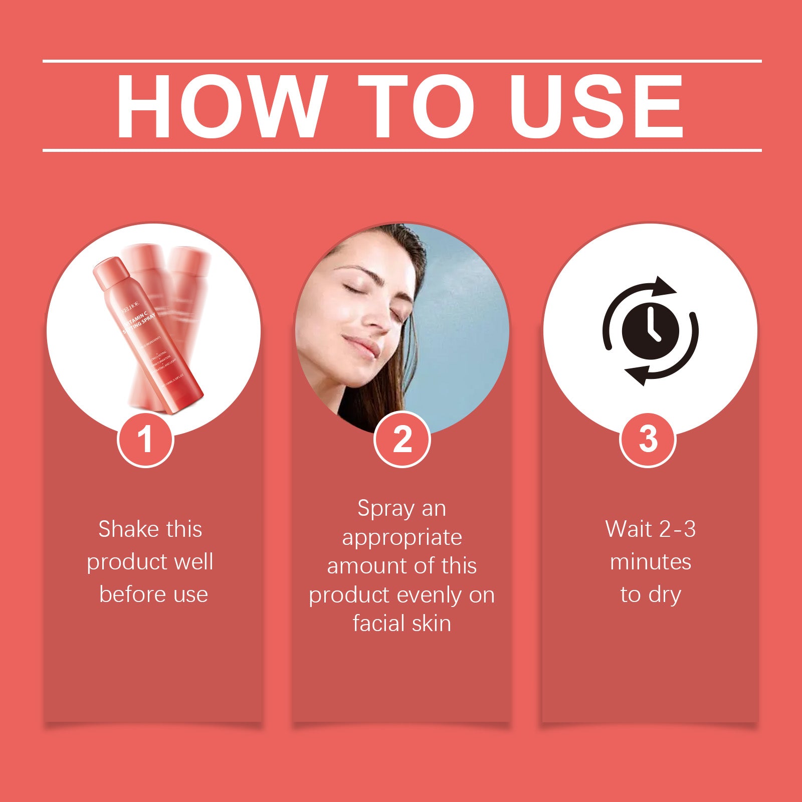 EELHOE moisturizing setting spray by eprolo with a clear spray bottle, lightweight, hydrating, and refreshing makeup setting spray.