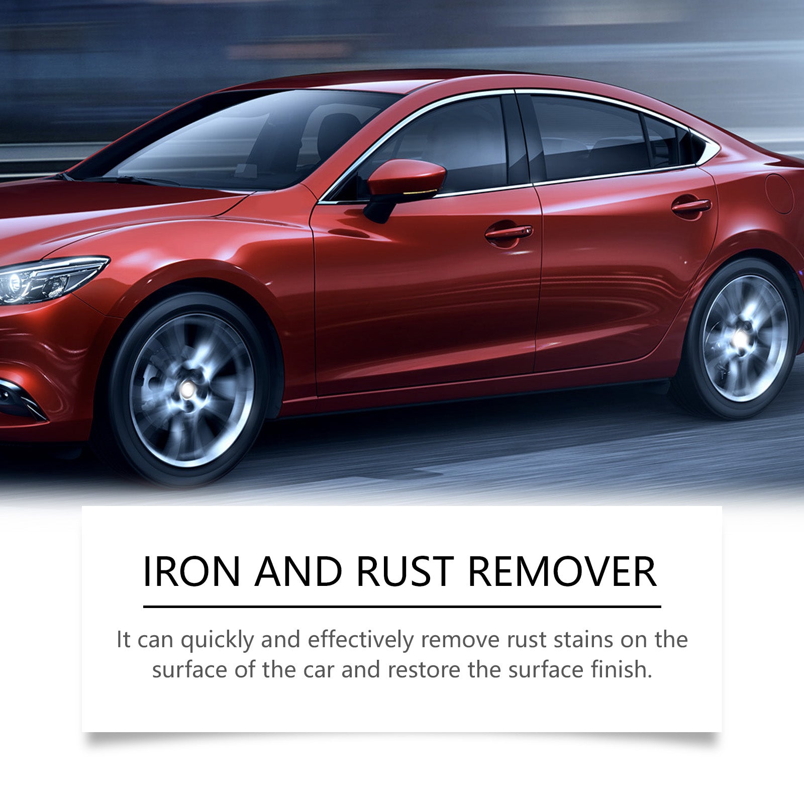 eprolo car rust cleaning agent for decontamination and scaling, effective on car tires and metal surfaces to remove rust and grime