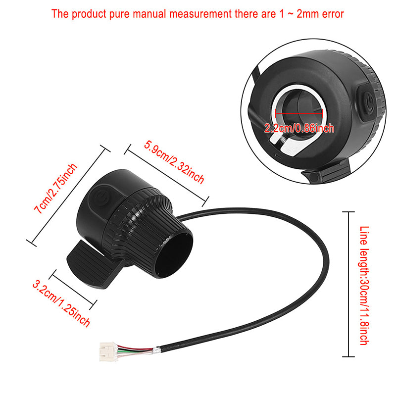 Eprolo compatible KuKirin G2 E-scooter thumb accelerator, durable OEM part with smooth throttle control and steady acceleration.