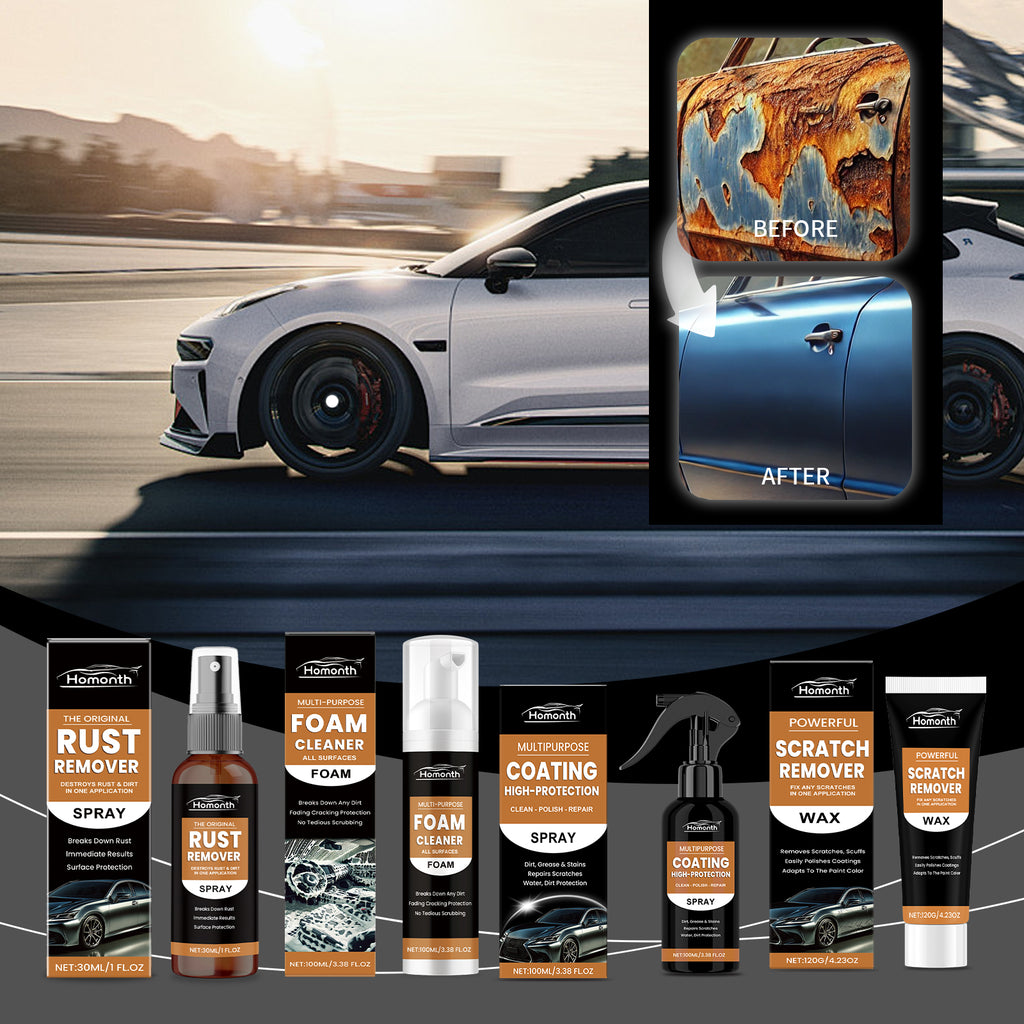 Eprolo Homonth automobile protective coating spray for car cleaning, rust removal, scratch repair, and universal vehicle care.