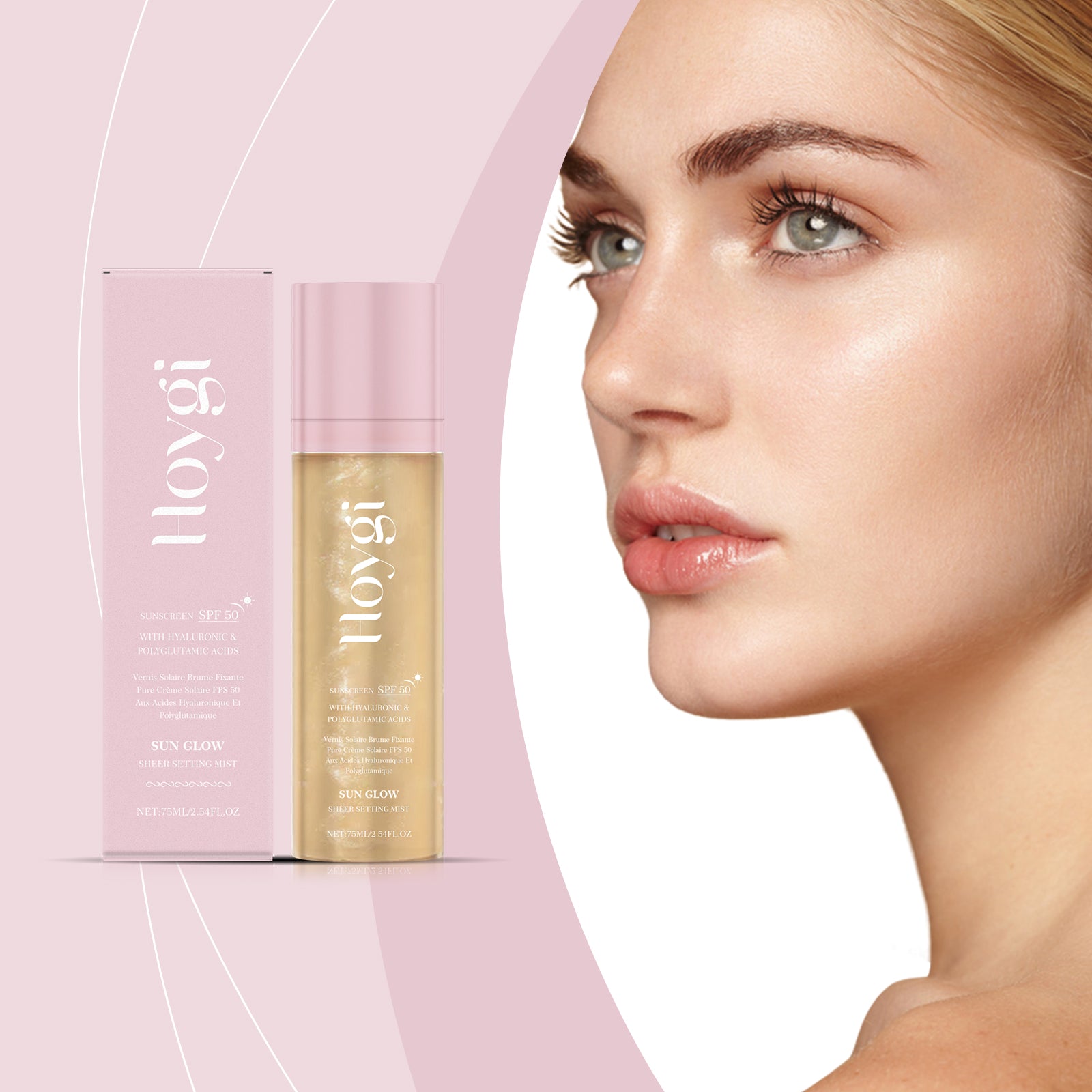 eprolo Hoygi moisturizing protection spray bottle with transparent mist for oil control and long-lasting matte finish